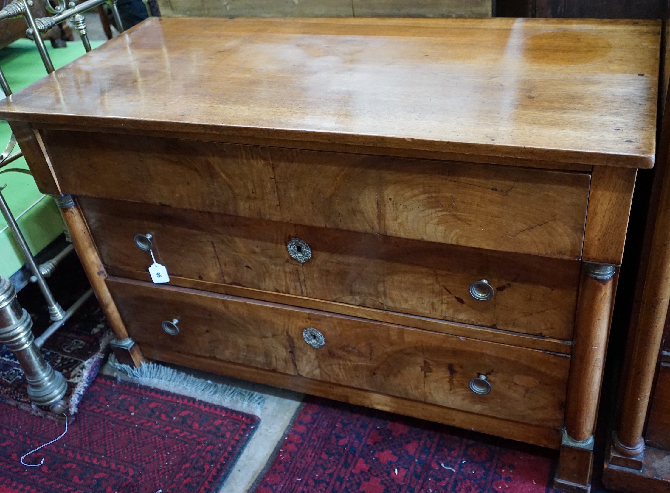 An early 19th century mahogany commode, width 124cm, depth 57cm, height 82cm**CONDITION REPORT**