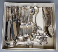 A 56 piece silver plated Kings pattern canteen, settings for six.**CONDITION REPORT**PLEASE NOTE:-