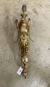 A brass single caryatid wall light, height 50cm**CONDITION REPORT**PLEASE NOTE:- Prospective