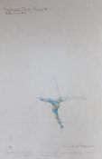 Nadine Baylis, limited edition print, 'The Tempest, Ballet Rambert 1979, 1st drawing for Ariel',