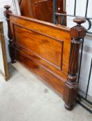 A Victorian mahogany footboard, width 154cm, height 106cm**CONDITION REPORT**PLEASE NOTE:-