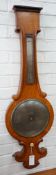 A Victorian oak wheel barometer, height 104cm**CONDITION REPORT**PLEASE NOTE:- Prospective buyers