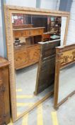 A reproduction gilt framed wall mirror, width 103cm, height 135cm**CONDITION REPORT**PLEASE NOTE:-