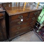 A George III oak chest of drawers, width 94cm, depth 49cm, height 95cm**CONDITION REPORT**PLEASE