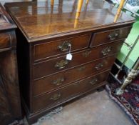 A George III oak chest of drawers, width 94cm, depth 49cm, height 95cm**CONDITION REPORT**PLEASE