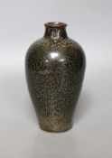 A Chinese oil spot glaze vase, Song style, 17cms high.**CONDITION REPORT**PLEASE NOTE:-