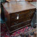 A small George III mahogany chest, width 79cm, depth 46cm, height 77cm**CONDITION REPORT**PLEASE