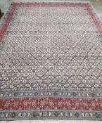 A North West Persian ivory ground carpet, 370 x 170cm**CONDITION REPORT**PLEASE NOTE:- Prospective