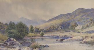 William Artingstall (Exh. 1882-1895), watercolour, Welsh landscape, signed, 25 x 46cm**CONDITION