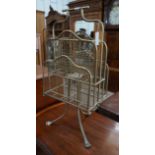 An Edwardian gilt metal wirework four division magazine rack**CONDITION REPORT**PLEASE NOTE:-