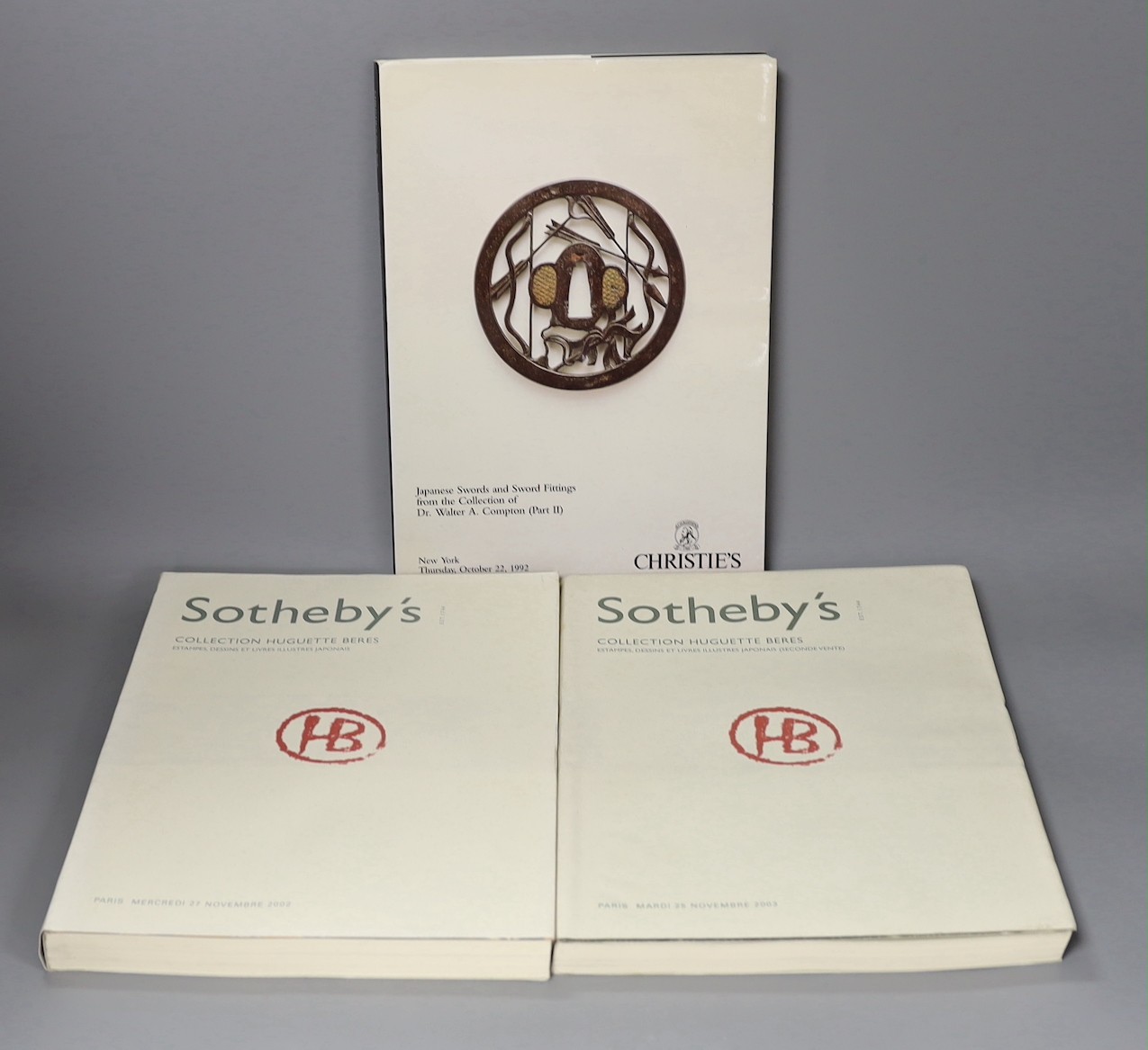 ° ° Japanese sale catalogues - Sotheby’s, Paris, Collection Huguette Beres (ukiyo-e) 2002/3 in two - Image 3 of 3