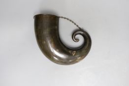 A large ram’s horn mull,23cms wide,