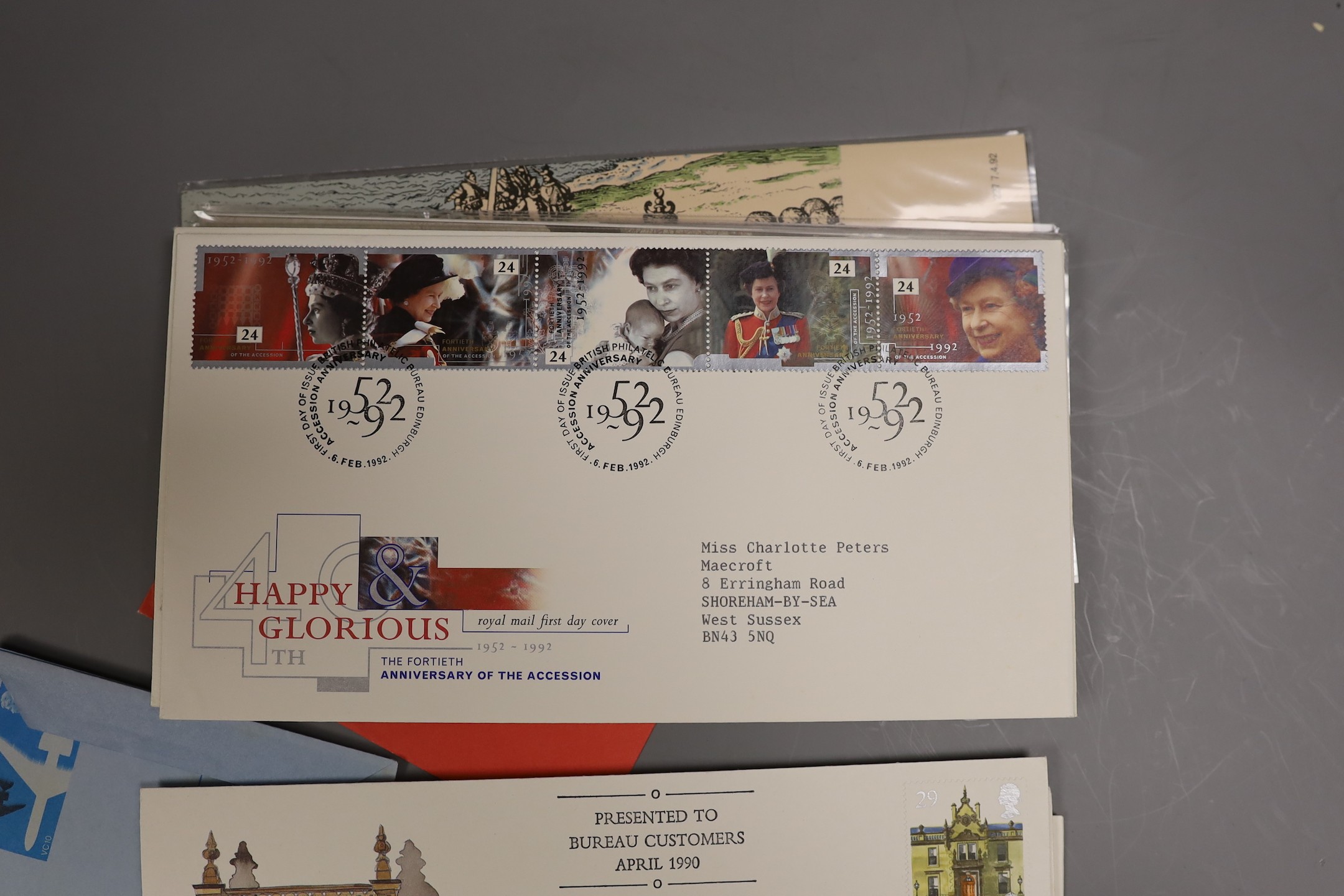 Four albums of Royal Mail and Post Office First Day Covers and other QEII stamps and covers - Image 4 of 7