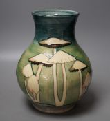A Moorcroft pottery squat vase, decorated with the "Fairy Rings" pattern, 23cm