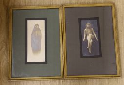 Kaloma. Two silver print photographs of Josephine Earp, 27 x 11cm