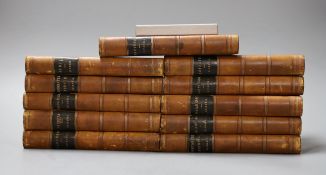 ° ° Disraeli, Benjamin - (The Novels, Cabinet Edition), 11 vols., contemp. gilt ruled calf,
