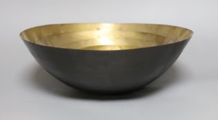 A set of five Tom Dixon graduated brass bowls, largest 32cm in diameter, smallest 9cm in diameter