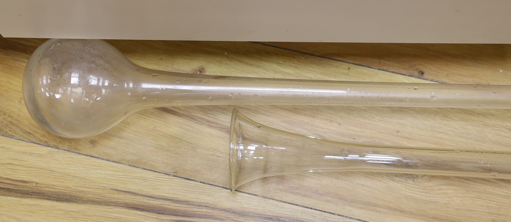 A fluted glass yard of ale and another half yard of ale - Image 2 of 4