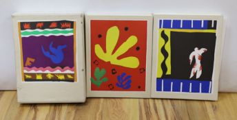 Henri Matisse, two books, ‘Cut-outs Drawing with scissors’ and ‘Jazz’, together in sleeve