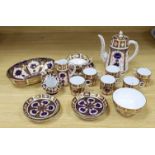 A quantity of Royal Crown Derby Imari pattern porcelain tea / dinner wares
