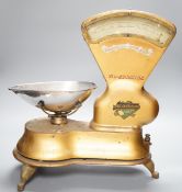 A Young Son & Marlow confectioner's weighing scale, 44cm