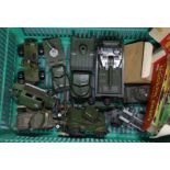 A group of die-cast military vehicles, Modern Army Series, W Britain, etc.