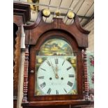 A Victorian mahogany banded eight day longcase clock marked J & A Mark, Peterborough, height 208cm