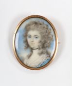 An oval portrait of a female, on ivory CITES ivory submission reference: 8U3T8TDH