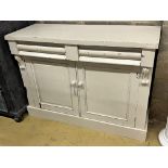 A Victorian painted chiffonier, length 120cm, depth 45cm, height 88cm
