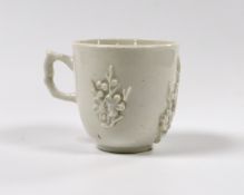 A Bow blanc de chine coffee cup, 6cm