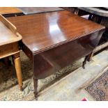 A Regency mahogany Pembroke table, width 98cm, depth 68cm, height 70cm