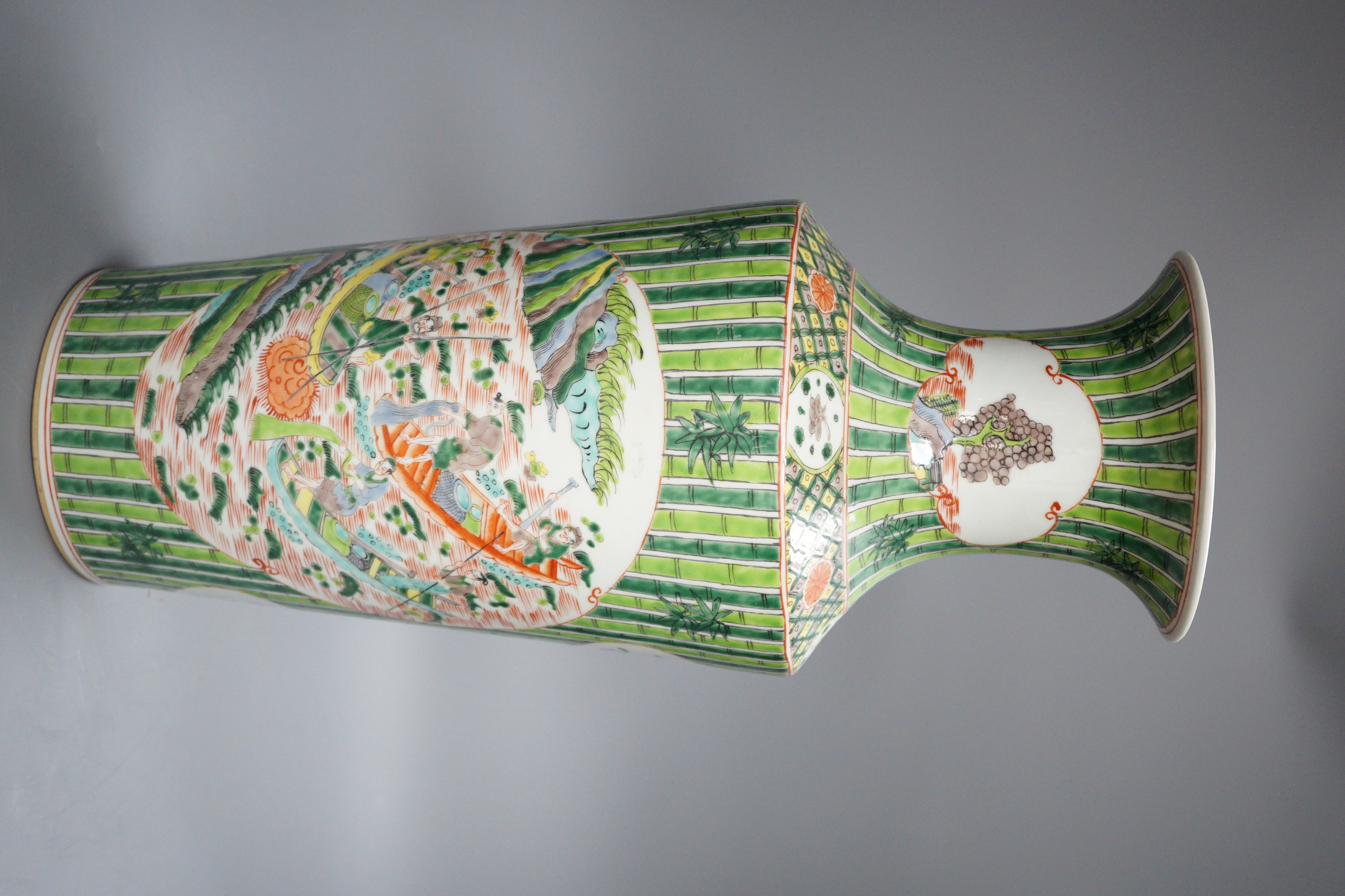 A 20th century Chinese figural vase, 44cm - Image 3 of 5