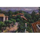 Arthur Ewan Forbes-Dalrymple (1912-1970), oil on canvas, 'La Napoule, Alpes, Maritimes', signed with