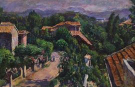 Arthur Ewan Forbes-Dalrymple (1912-1970), oil on canvas, 'La Napoule, Alpes, Maritimes', signed with