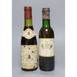 Two 36cl bottles of red wine; Chateau Margaux 1973 and Vercherre 1971
