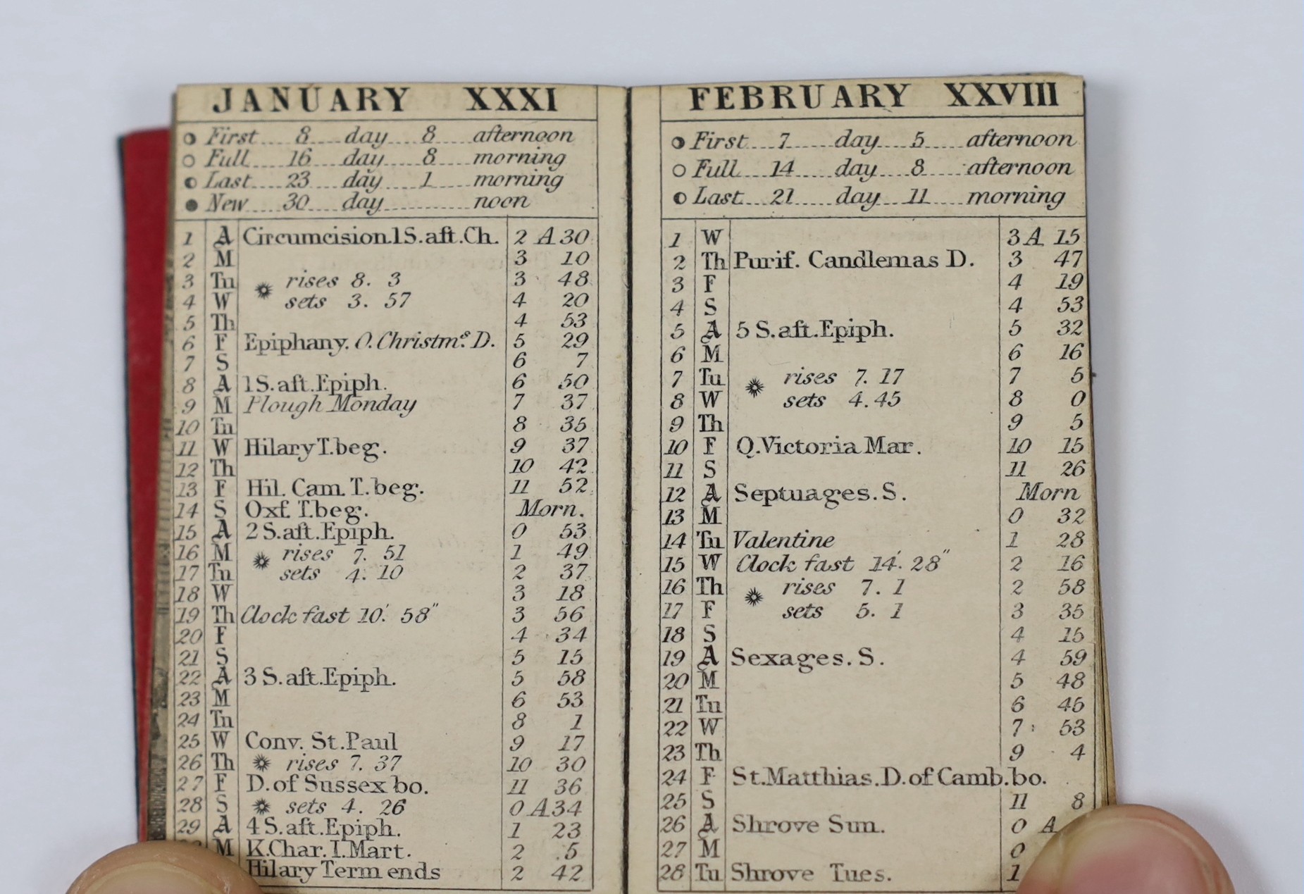 ° ° An 18th century miniature book and two others - Image 4 of 4