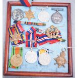 WWI and WWII medals, 11746 PTE. H. PEARCE. R. LANC. R.