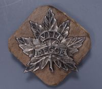 A rare WWII Canadian 8th Reconnaissance cap badge, made in 1942