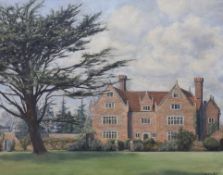 20th century English School, oil on canvas, 'Carter's Corner Place, Cowbeech, Hailsham' (formerly