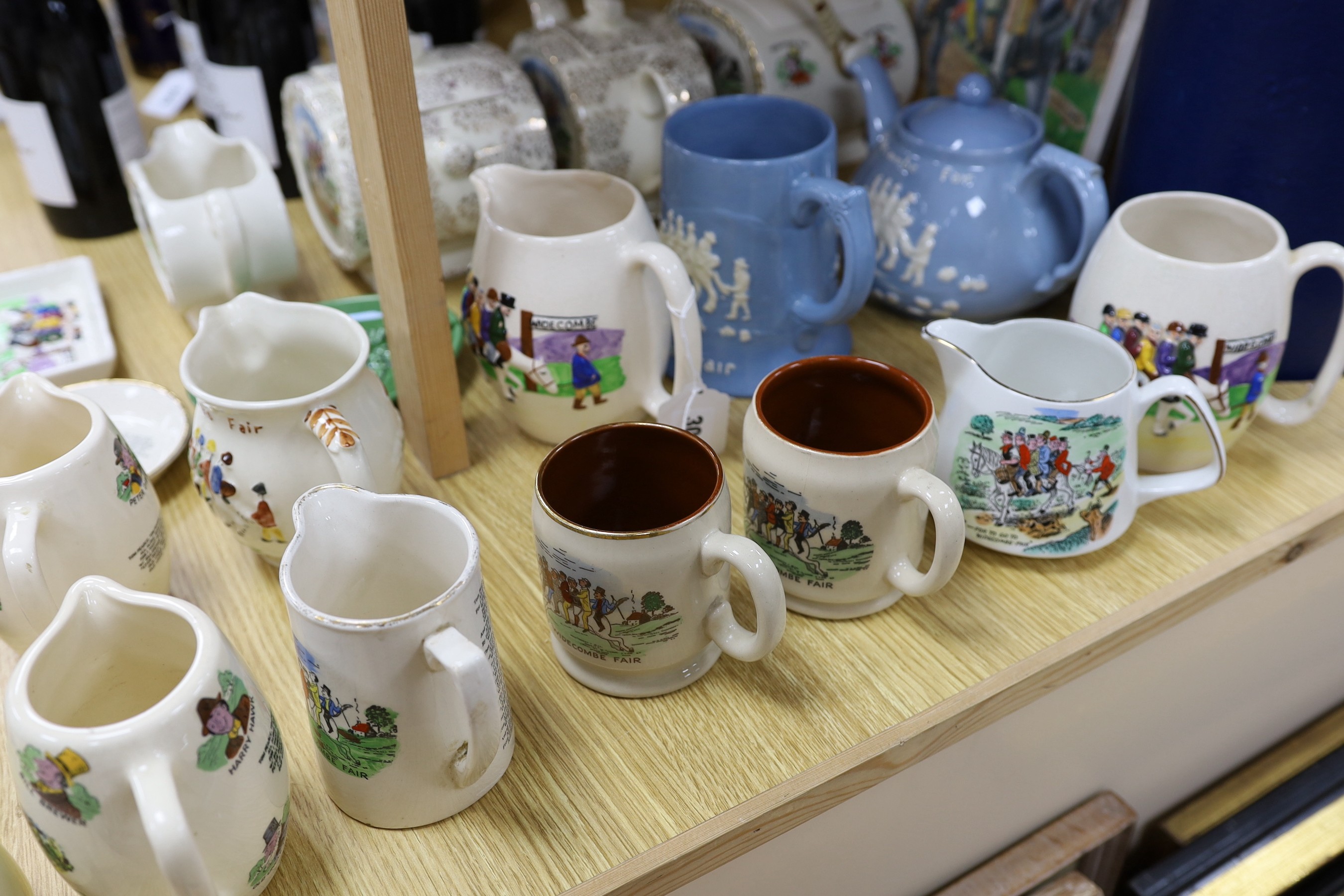 A quantity of novelty items relating to Widecombe Fair, to include jugs, teapots etc. - Image 3 of 4