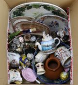 A quantity of various English and other European ceramics including Mintons, Copeland, Crown