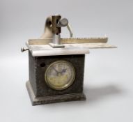 A mid 20th century pigeon timer clock