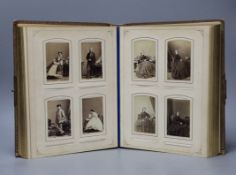A Victorian portrait photograph album