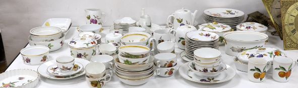 A large quantity of Royal Worcester Evesham pattern dining ware