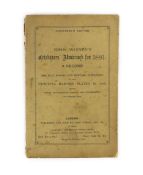 ° ° Wisden, John - Cricketers’ Almanack for 1881, 18th edition, original paper wrappers, tears to