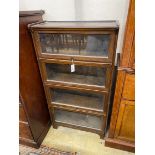 A Globe Wernicke style glazed mahogany bookcase, length 71cm, depth 30cm, height 133cm