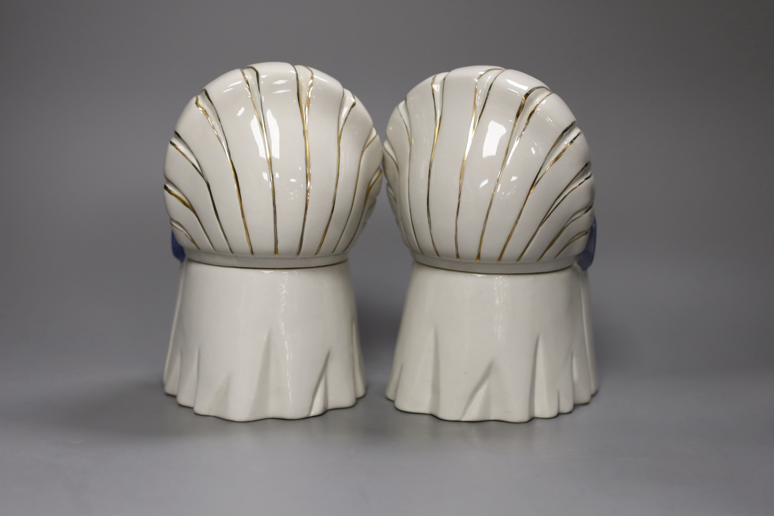 A pair of Robj Art Deco figural bonbonnieres, 17cm - Image 2 of 4