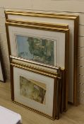 Sir William Russell Flint, eight assorted colour prints, including signed and limited edition,