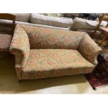 A 1920's two seater sofa, length 170cm, depth 80cm, height 70cm