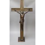 A bronze Corpus Christi figure, 72cm tall